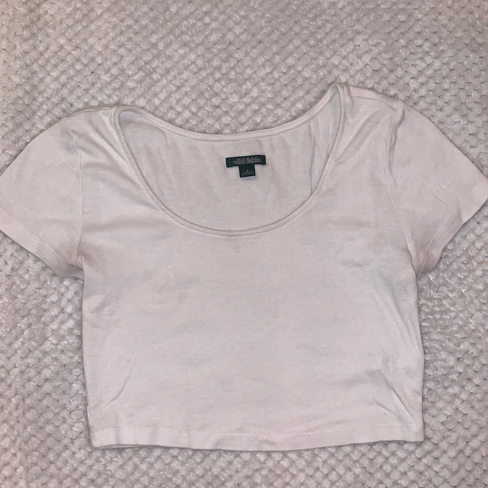White crop top